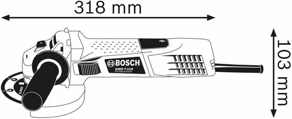 Amoladora Angular Gws 7-115 Professional